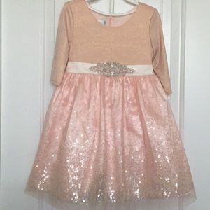 Like New Bonnie Jean Sequins Dress 3t